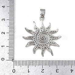 Colgante micropavé cubic zirconia de latón&nbsp;KK-K303-01P