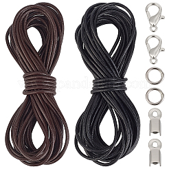 Kits de fabrication de colliers et bracelets en cordon de cuir de vachette à faire soi-même&nbsp;DIY-CL0002-47