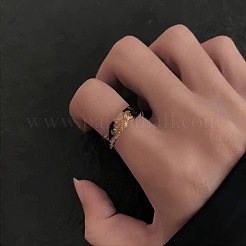Fingerringe aus Kunstharz mit Goldfolie&nbsp;WGDC7A7-03