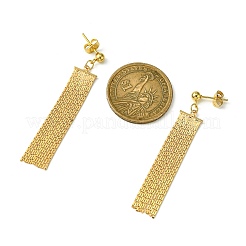 Pendientes de borla con cadena de eslabones Boston de latón&nbsp;EJEW-JE05520