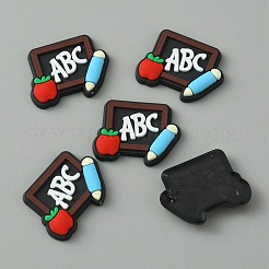 Cabochons en plastique pvc &nbsp;SIL-WH0019-09E