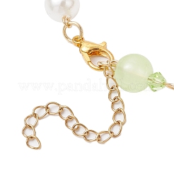 2 Stück 2 Farben synthetische türkisfarbene Perlen Charm-Armbänder&nbsp;BJEW-JB11849