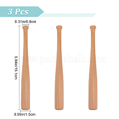 Decorazioni per l'esposizione domestica della mazza da baseball in legno naturale&nbsp;WOOD-GF0001-80