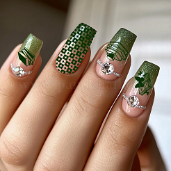 DIY-Nagelkunst-Vorlagen aus Edelstahl&nbsp;MRMJ-WH0092-098