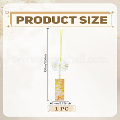 Campanelli eolici rotondi in vetro&nbsp;AJEW-WH0270-709A