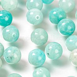100pcs 8mm natürliche Amazonit runde Perlen&nbsp;DIY-LS0002-64