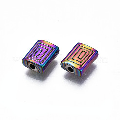Gestellplattierung aus Legierungsperlen in Regenbogenfarbe&nbsp;PALLOY-S180-358