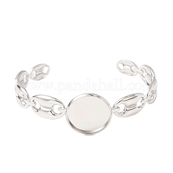 Ébauches de bracelets manchettes en acier inoxydable 304&nbsp;SA-CBA4160-02B-P
