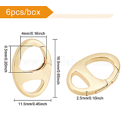 6 pz anelli a molla in ottone&nbsp;KK-BC0009-99