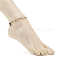 Ensemble de bracelets de cheville en cordon tressé en coton macramé 5 pièces&nbsp;AJEW-AN00486-05
