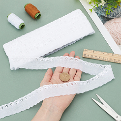 Garniture en dentelle de fleurs brodées en coton&nbsp;DIY-WH0542-34B