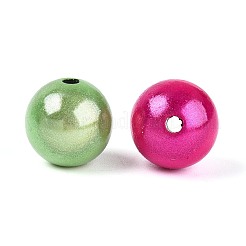 Sprühen gemalte Acrylperlen-Spitzlackiert&nbsp;MACR-Q154-14mm-01M-01
