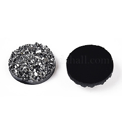 Cabochons décodés en résine druzy&nbsp;RESI-WH20007-01A