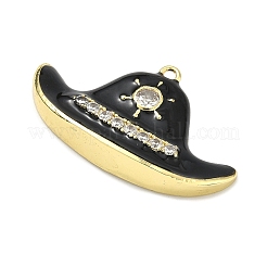 Pendentifs d'émail en laiton &nbsp;KK-B171-02G-03