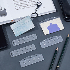 24 porte-carte d'identité en plastique&nbsp;AJEW-FH0005-14