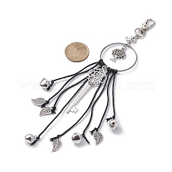 Decorazione con pendenti in lega di foglie e alberi&nbsp;HJEW-JM01283-02