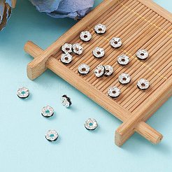 Messing Strass Zwischen perlen&nbsp;RB-YW0001-05B-04S