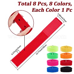 8 pieza de bandas elásticas de 8 colores&nbsp;AJEW-CN0005-89