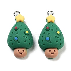 Pendentifs en résine opaque sur le thème de noël&nbsp;RESI-N039-99
