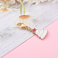 Noël alliage thème pendentifs émail&nbsp;X-HJEW-JM00427-04
