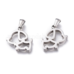 Pendentifs en acier inoxydable 304 résistant au ternissement&nbsp;STAS-Z006-14P