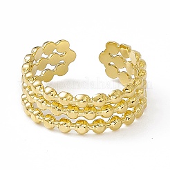Bague manchette en acier inoxydable 304 avec placage ionique (IP) pour femme&nbsp;LS-RJEW-C060-18G