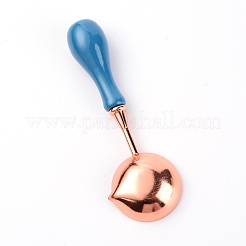 Cuillère de fusion de cachet de cire en laiton&nbsp;TOOL-WH0134-15