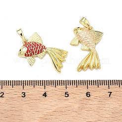 Messing Emaille-Anhänger&nbsp;KK-K417-06G