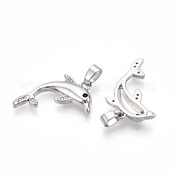 Ottone micro spianare pendenti zirconi&nbsp;KK-N257-10P