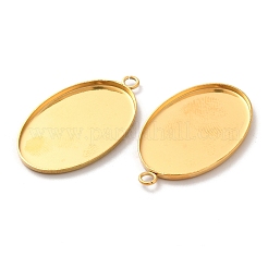 Placcatura ionica (ip) 304 impostazioni cabochon pendente in acciaio inossidabile&nbsp;X-STAS-K148-03G