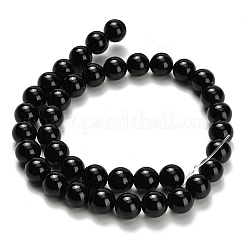 Hilos de cuentas de ónix negro natural (teñido y calentado)&nbsp;G-H329-C06-10mm