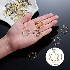 Pendentifs de lunette ouverte en alliage&nbsp;PALLOY-OC0001-14