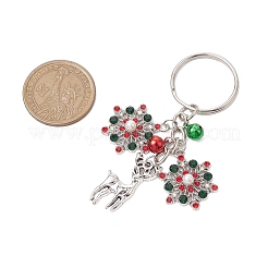 Porte-clés en alliage avec zircone cubique&nbsp;KEYC-JKC00865