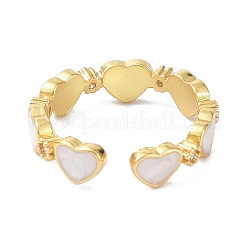 Herz echte 18k vergoldete Manschettenringe für Mädchen Frauen Geschenk&nbsp;X-ZIRC-C021-05G