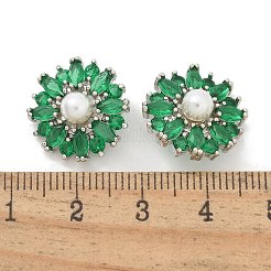 Gestell aus Messing mit Mikropavé und Zirkonia-Knöpfen&nbsp;KK-K293-09P-02