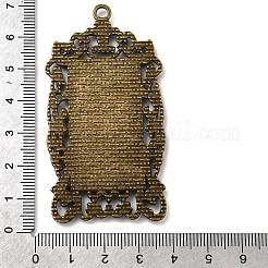 Impostazioni annata lega stile tibetano grande ciondolo cabochon lunetta&nbsp;X-TIBEP-M018-129AB-NF