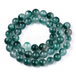 Chapelets de perles en jade naturelle à deux tons&nbsp;X-G-R165-8mm-05