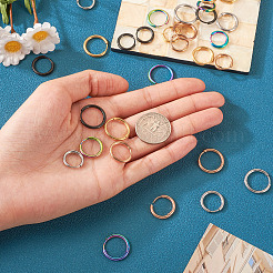 30 pieza de 15 estilos de pendientes de aro de acero inoxidable quirúrgico 316L para niñas y mujeres&nbsp;EJEW-TA0001-11