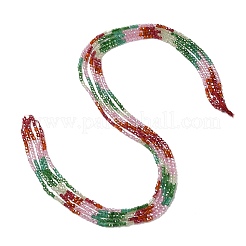 Brins de perles en zircone cubique de couleur dégradée&nbsp;ZIRC-F144-02A