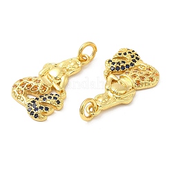 Pendentifs avec zircon cubiques à micro-pavés en laiton&nbsp;LS-KK-P236-15G