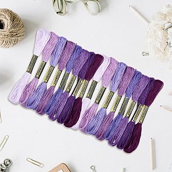 2 Beutel 6-fädiges Stickgarn aus Baumwolle&nbsp;DIY-DJ0005-18D