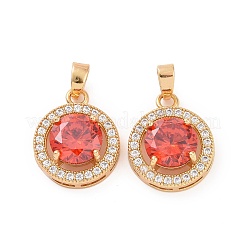 Pendentifs en laiton zircon cubique transparent&nbsp;KK-E068-VC442