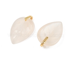 Pendentifs sculptés en agate blanche naturelle&nbsp;GG-CBA4154-04G-01