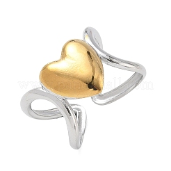 Offene Manschettenringe aus Edelstahl 304 für Damen&nbsp;RJEW-F208-03GP-05