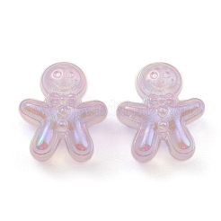 Placage uv lumineux perles acryliques irisées arc-en-ciel&nbsp;PACR-E002-04