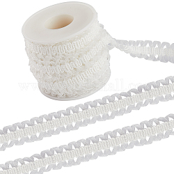 Gorgecraft 10 metro di pizzo elastico in poliestere per la creazione di gioielli, accessori d'abbigliamento , bianco, 3/4 pollice (20 mm)