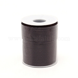 Polyesterschnur, kantille, mit Spule, für die Herstellung von Perlenschmuck, Kokosnuss braun, 2.5 mm, ca. 50 m / Rolle