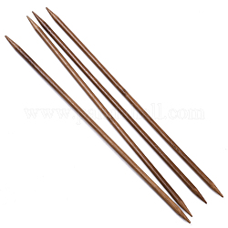 Ferri da maglia a doppia punta in bambù (dpns), Perù, 250x5.5mm, 4pcs/scatola