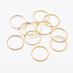 Brass Linking Rings, Golden, 18x0.7~1mm