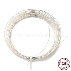 32.8 Foot 925 Sterling Silver Wire, Round, Silver, 22 Gauge(0.6mm), about 2.8g/m